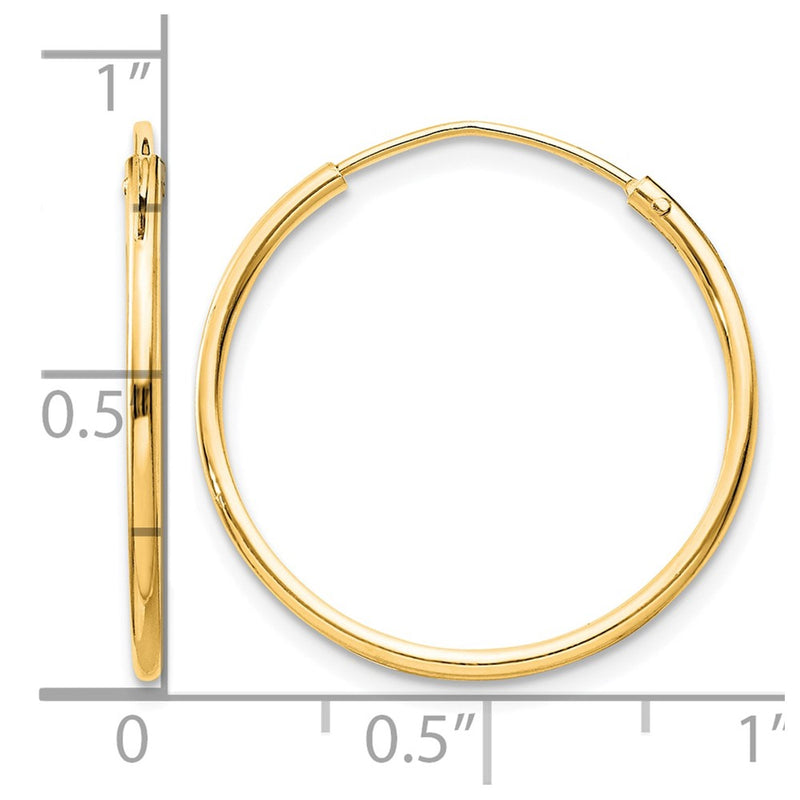 sterling-silver-flash-gold-plated-13mm-endless-hoop-earrings-qe4353gp