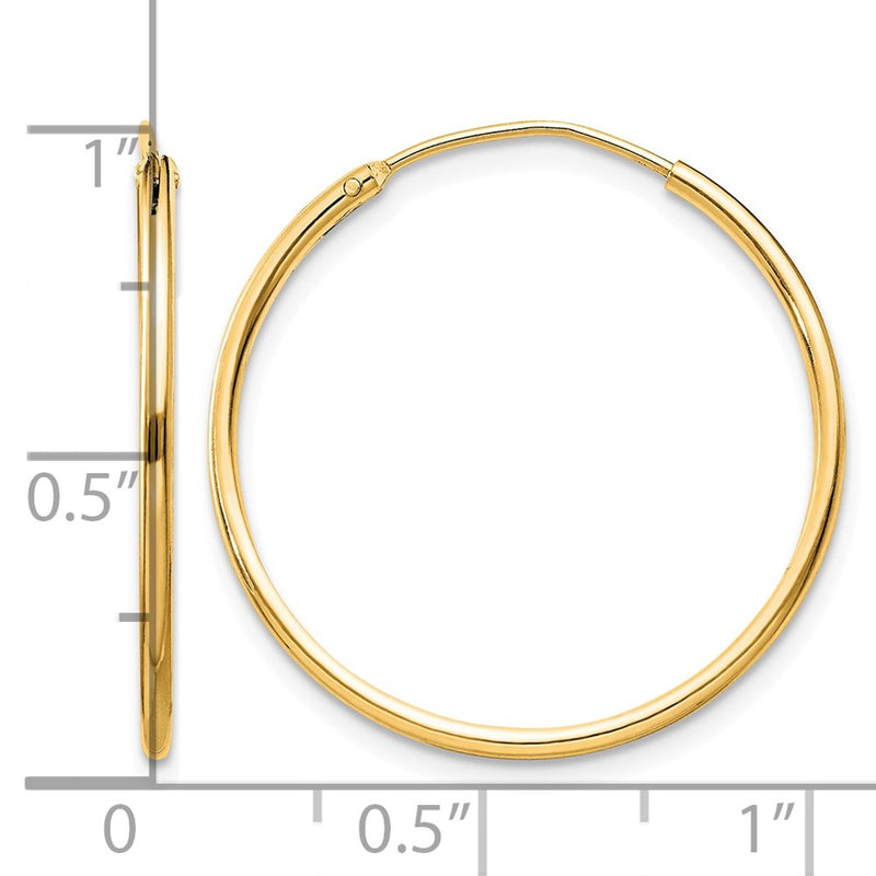 sterling-silver-flash-gold-plated-13mm-endless-hoop-earrings-qe4354gp