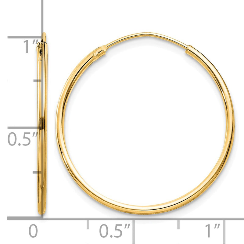 sterling-silver-flash-gold-plated-13mm-endless-hoop-earrings-qe4355gp