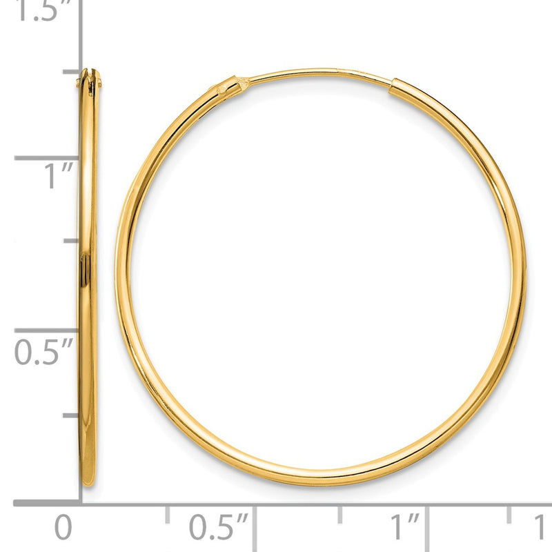 sterling-silver-flash-gold-plated-13mm-endless-hoop-earrings-qe4356gp