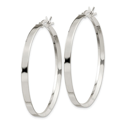 Sterling Silver 2.75X40mm Hoop Earrings