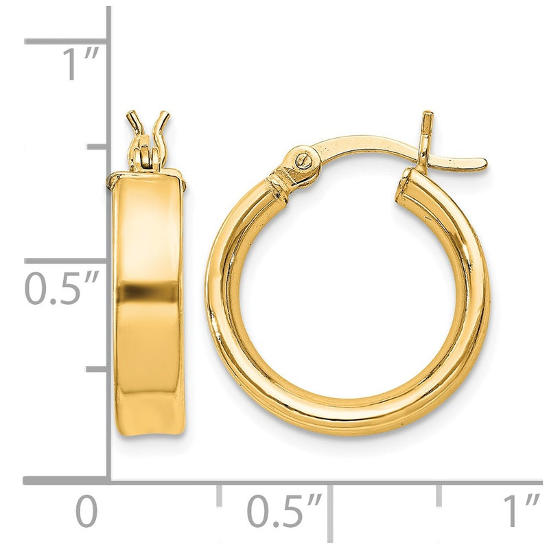 sterling-silver-flash-gold-plated-4x16mm-hoop-earrings-qe8105gp