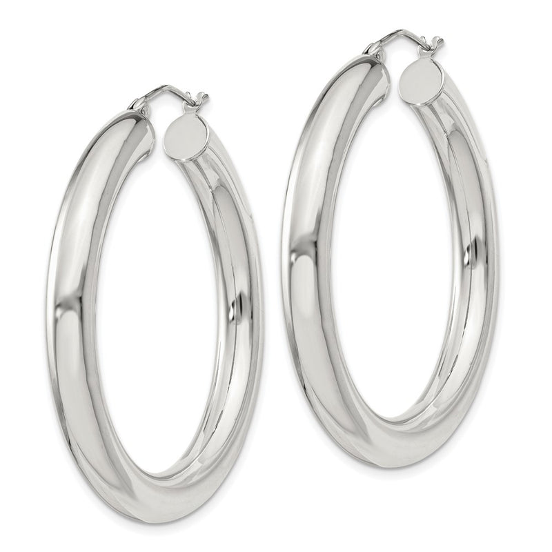 Sterling Silver 5mm Round Hoop Earrings