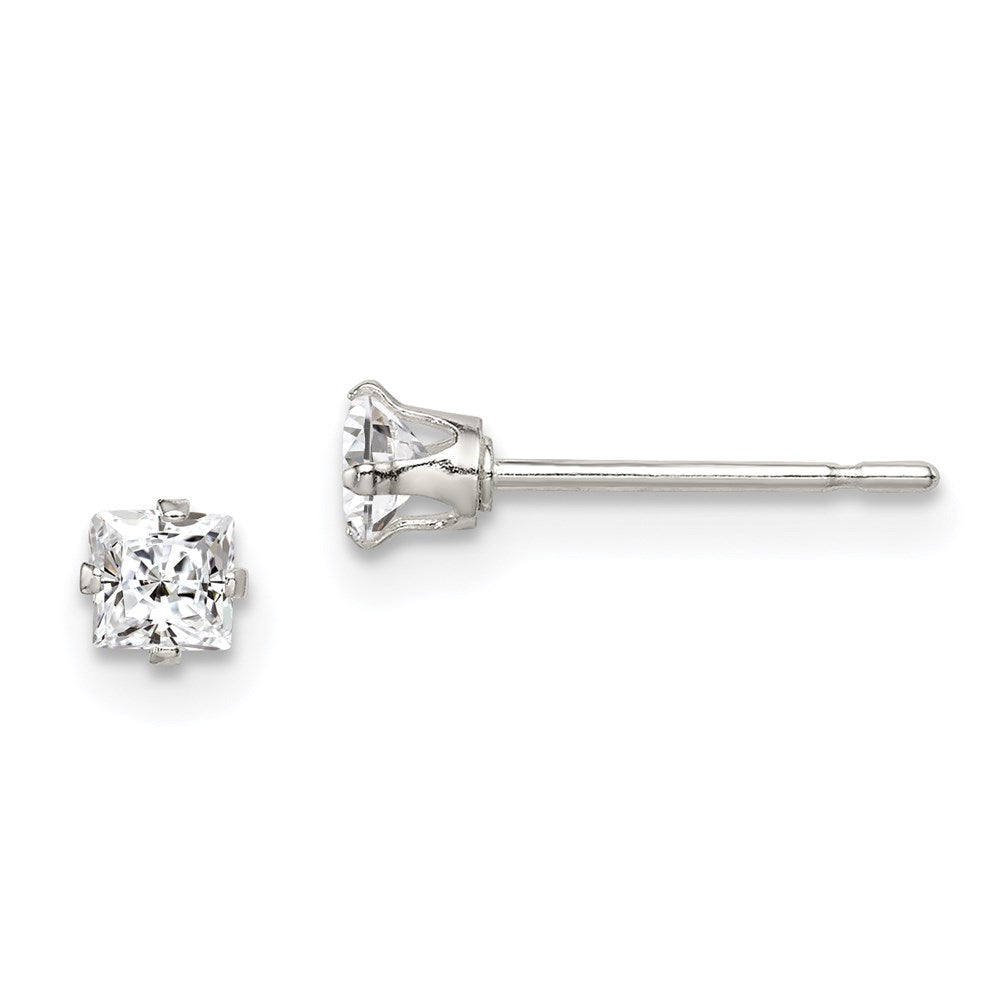 Sterling Silver 3 Piece Stellux Crystalpost Earringset