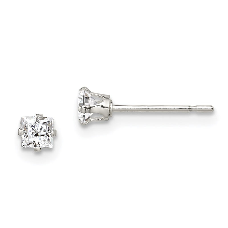 Sterling Silver 3 Piece Stellux Crystalpost Earringset