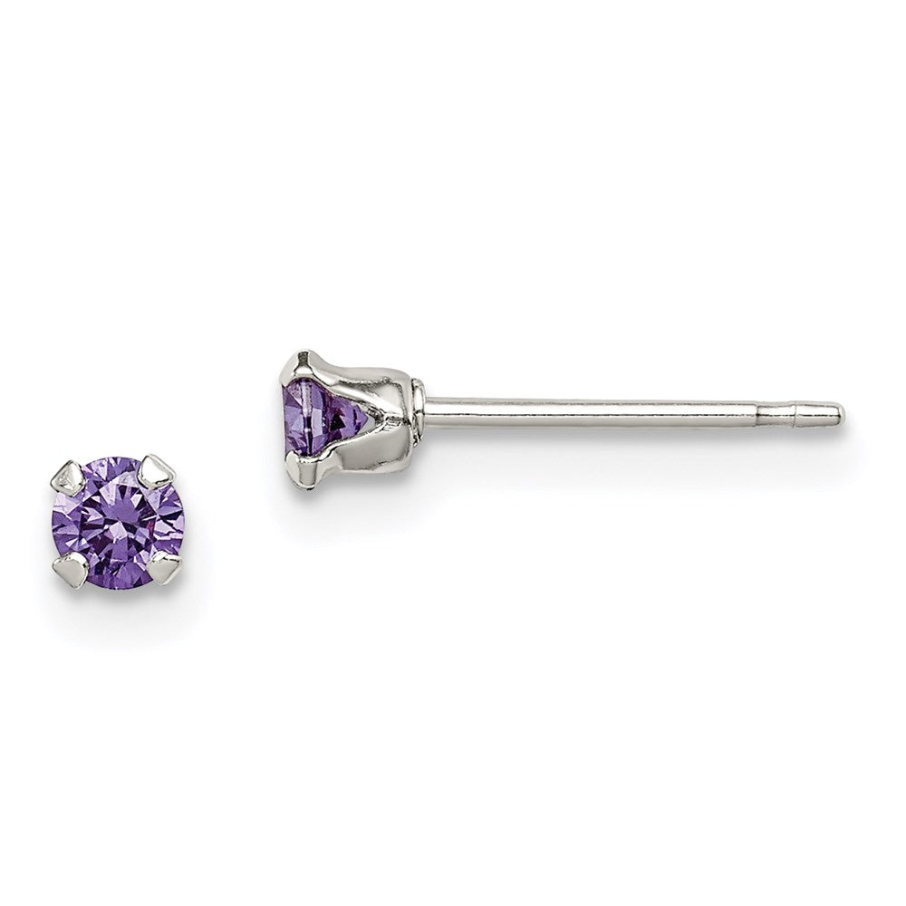 Sterling Silver 3 Piece Stellux Crystalpost Earringset