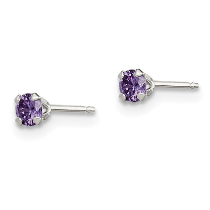 Sterling Silver 3 Piece Stellux Crystalpost Earringset