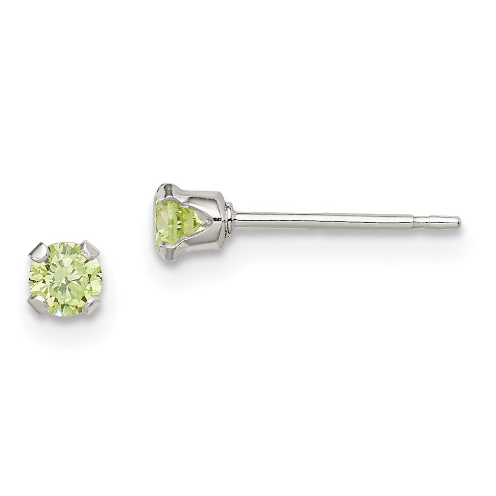 Sterling Silver 4Pc Post Stellux Crystal Earring Set