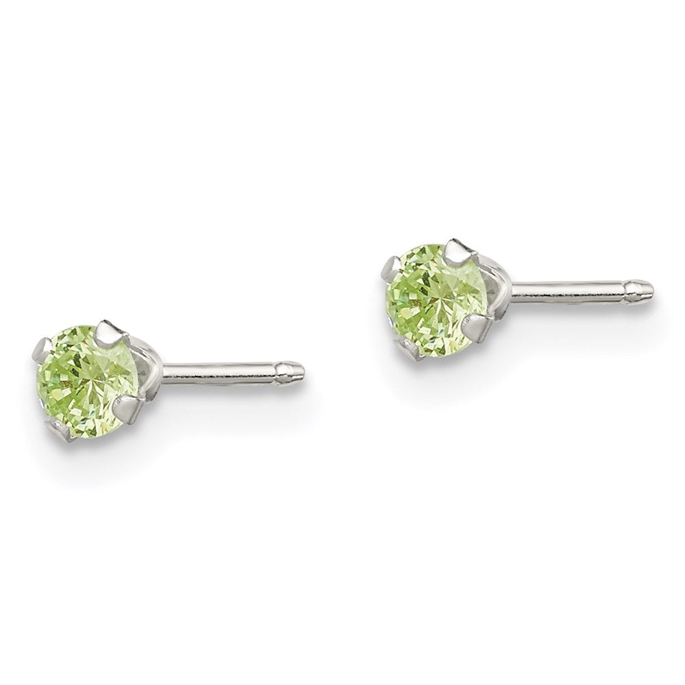 Sterling Silver 4Pc Post Stellux Crystal Earring Set