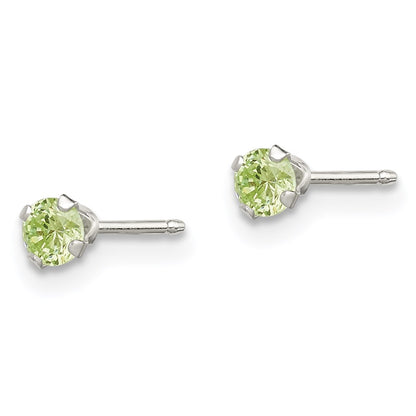 Sterling Silver 4Pc Post Stellux Crystal Earring Set