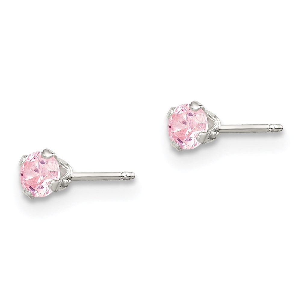 Sterling Silver 4Pc Post Stellux Crystal Earring Set