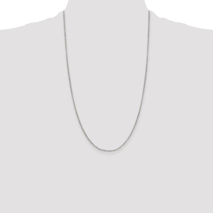 26 Inch Sterling Silver 2mm Rolo Chain Necklace