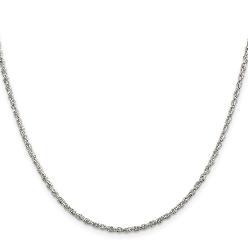 26 Inch Sterling Silver 2mm Loose Rope Chain Necklace