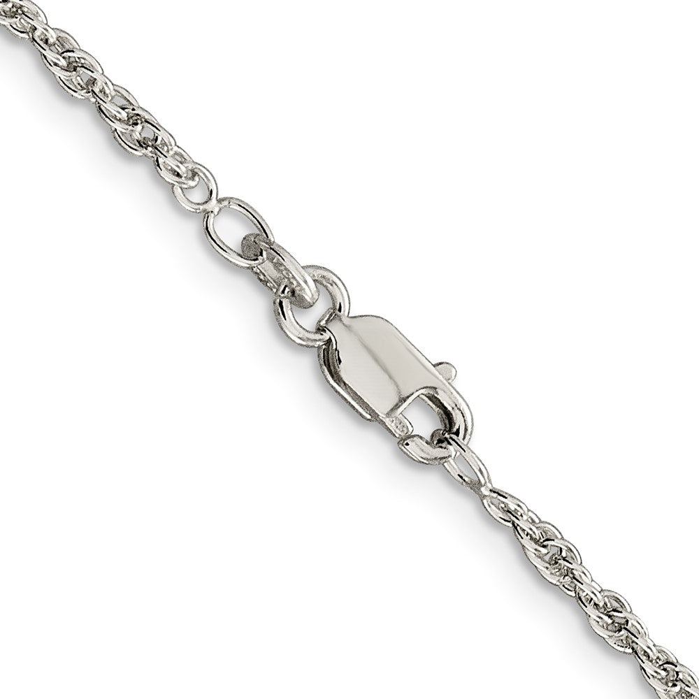 26 Inch Sterling Silver 2mm Loose Rope Chain Necklace