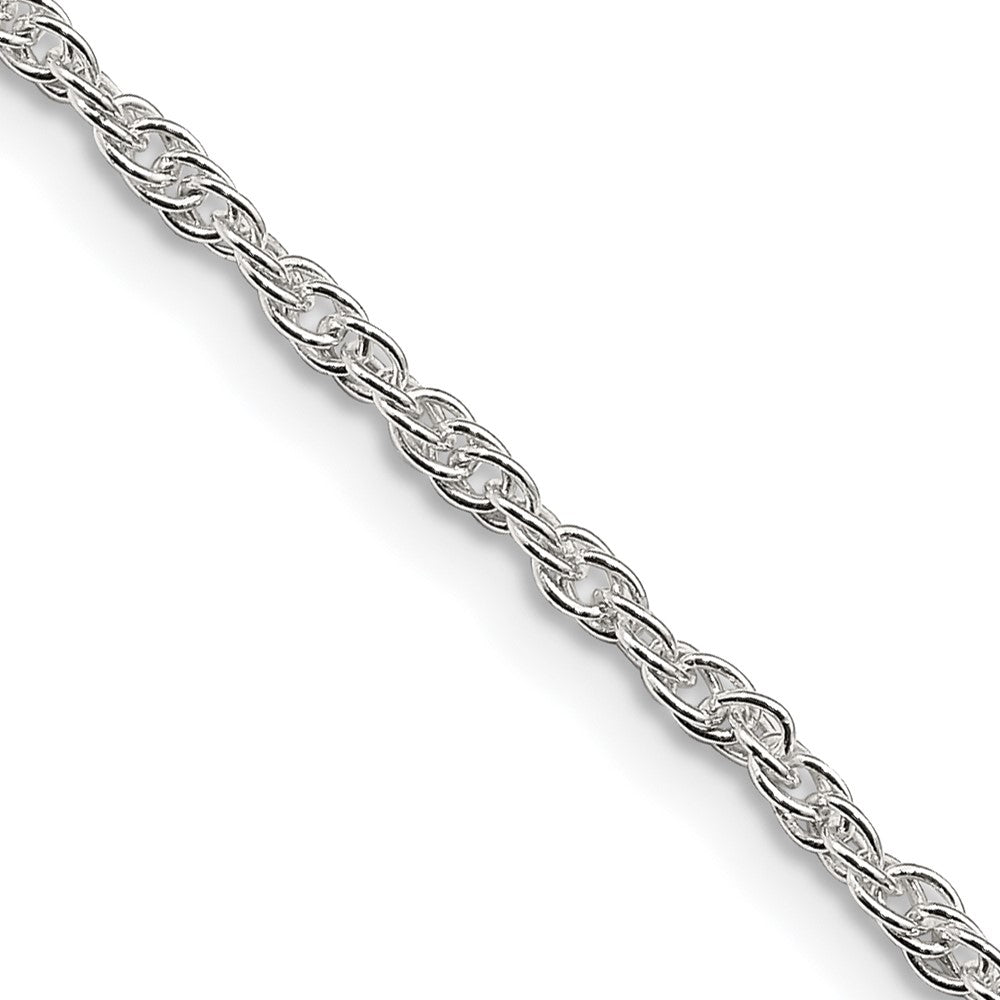20 Inch Sterling Silver 2mm Loose Rope Chain Necklace