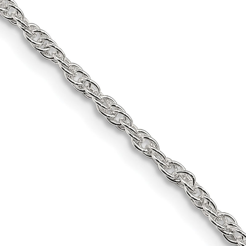 26 Inch Sterling Silver 2mm Loose Rope Chain Necklace