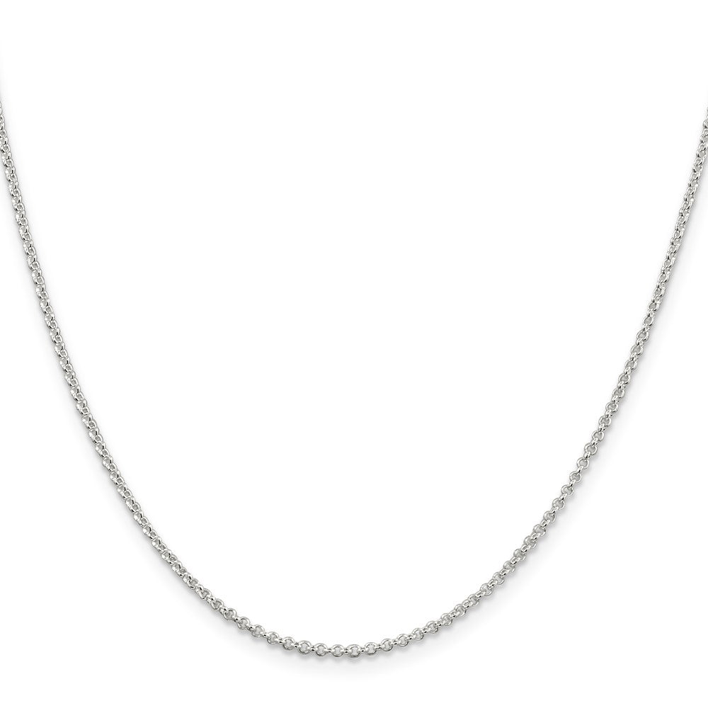 16 Inch Sterling Silver 1.5mm Rolo Chain Necklace