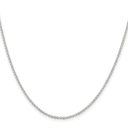 16 Inch Sterling Silver 1.5mm Rolo Chain Necklace