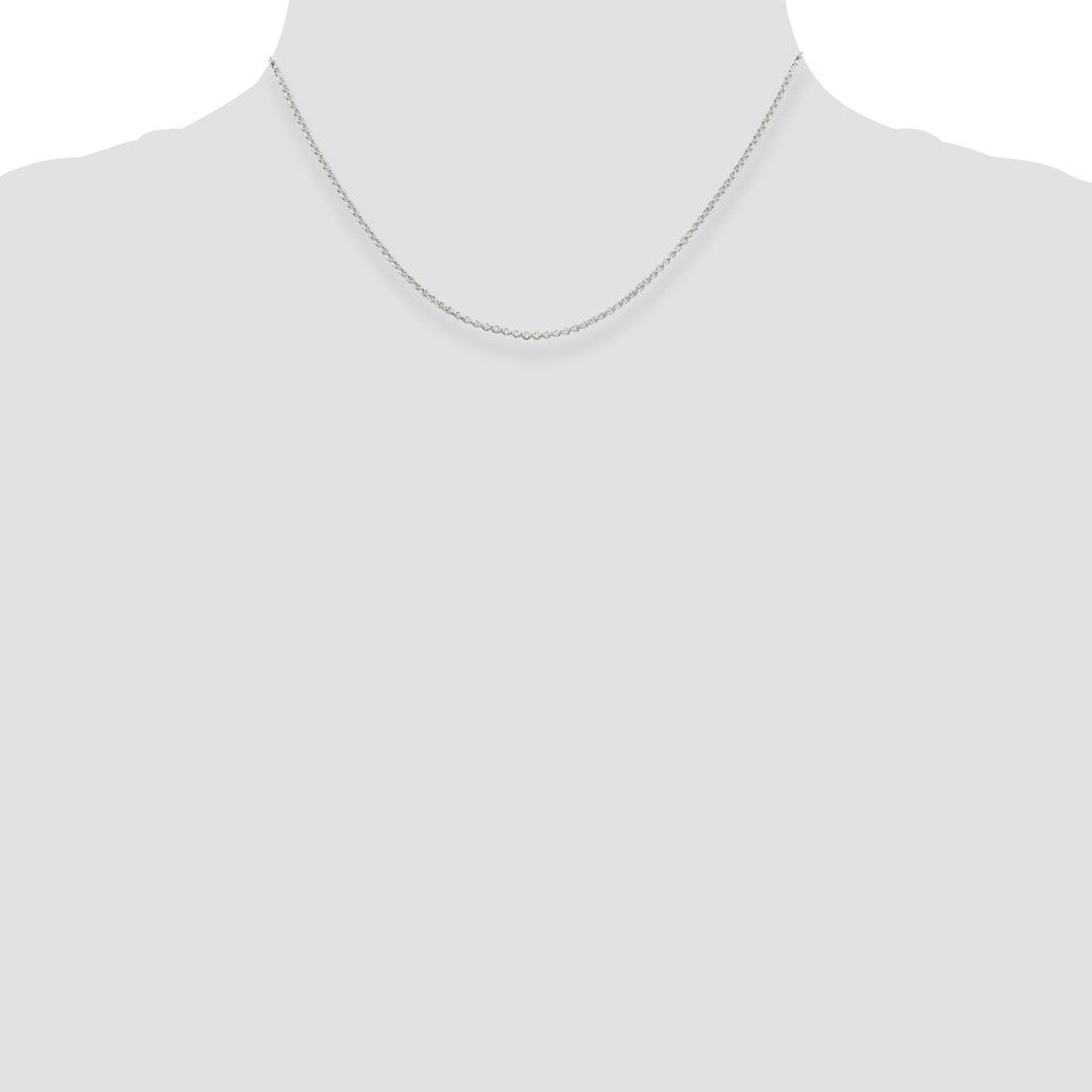 16 Inch Sterling Silver 1.5mm Rolo Chain Necklace