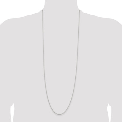 36 Inch Sterling Silver 1.5mm Rolo Chain Necklace