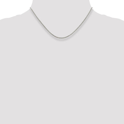 16 Inch Sterling Silver 2mm Rolo Chain Necklace