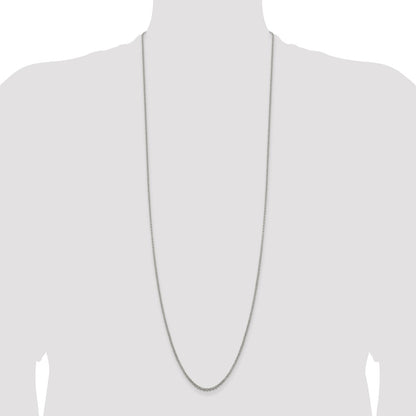36 Inch Sterling Silver 2mm Rolo Chain Necklace