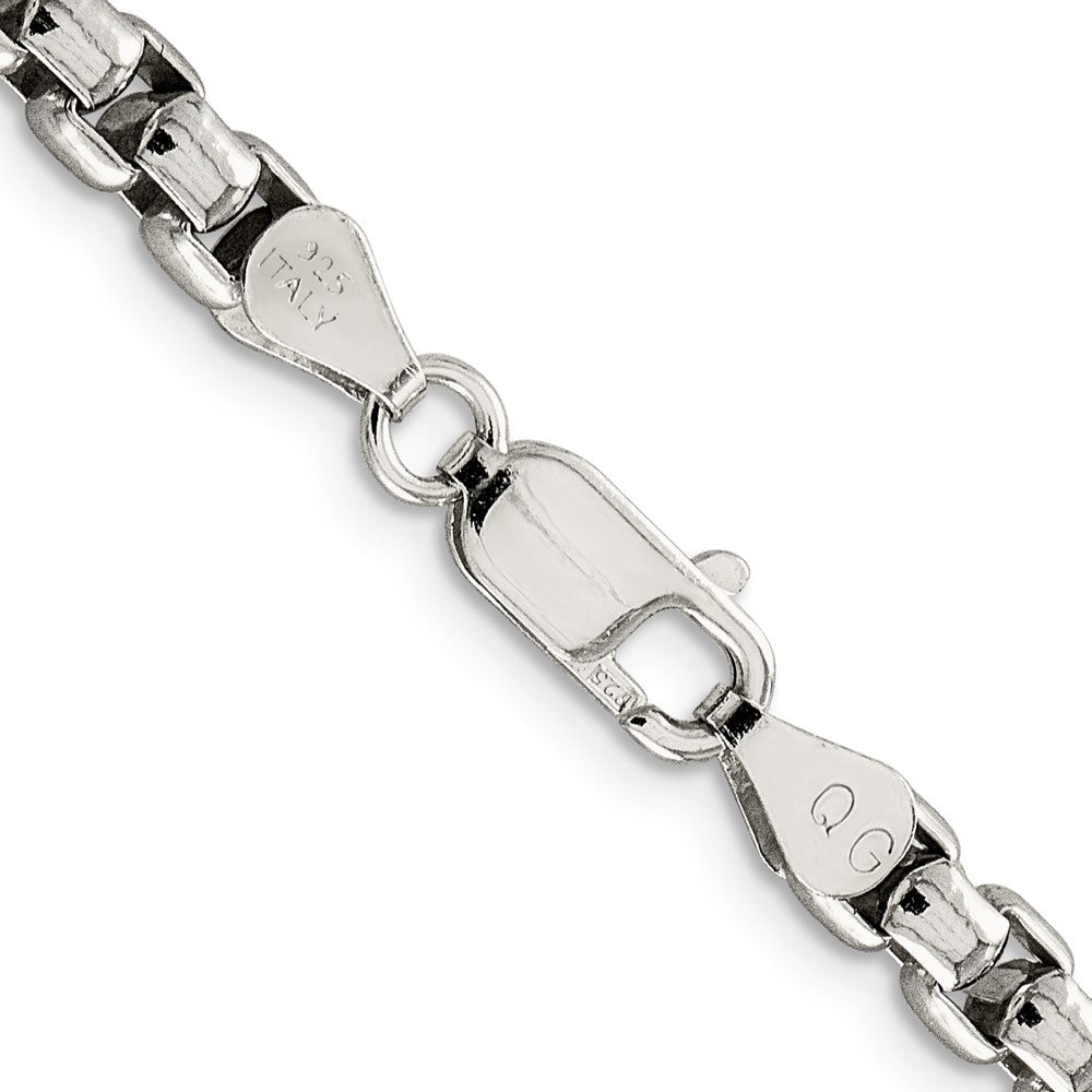 24 Inch Sterling Silver 5.2mm Round Box Chain Necklace