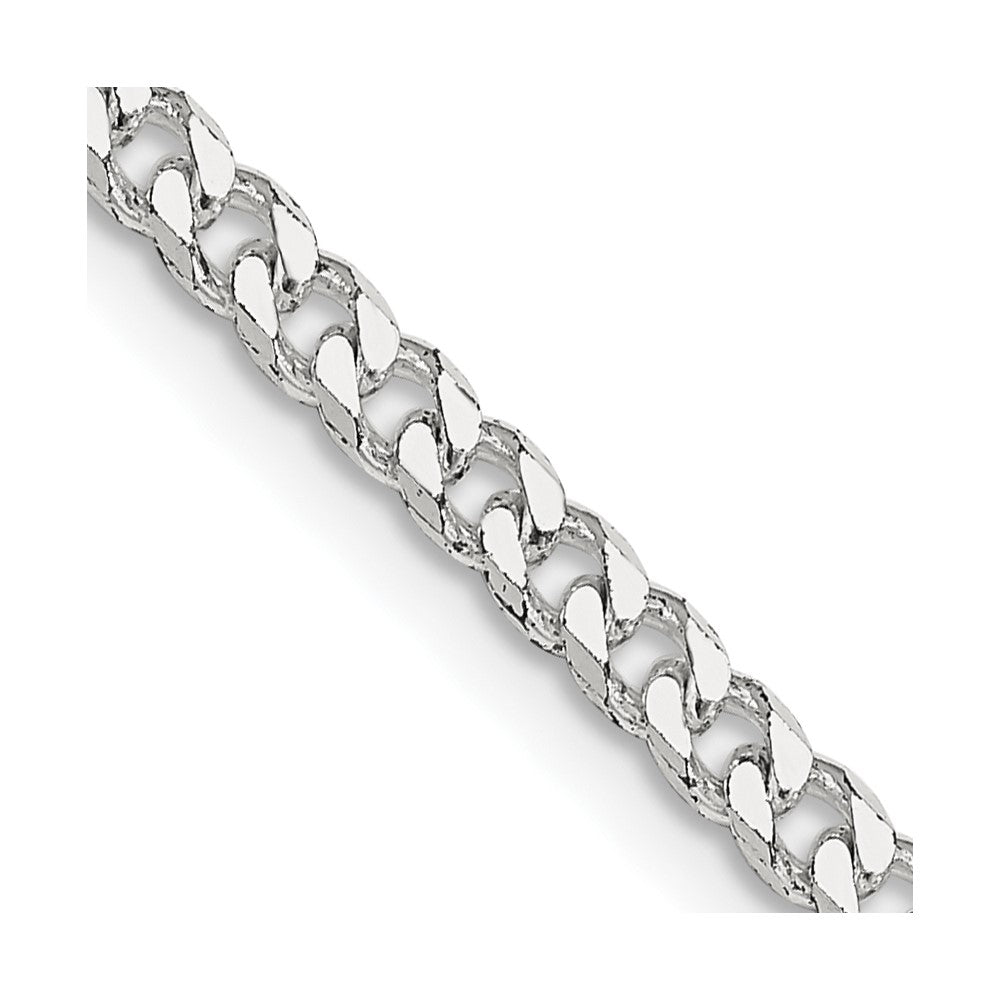 20 Inch Sterling Silver Polished 3.15mm Curb Chain Necklace