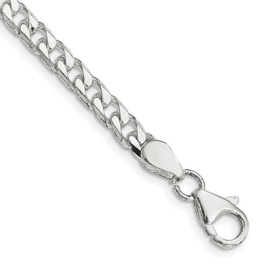 7 Inch Sterling Silver Polished 5mm Curb Chain