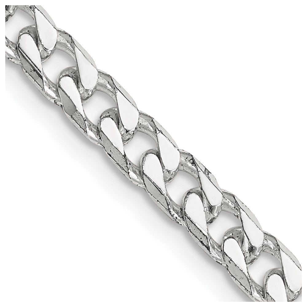 26 Inch Sterling Silver Polished 5mm Curb Chain Necklace