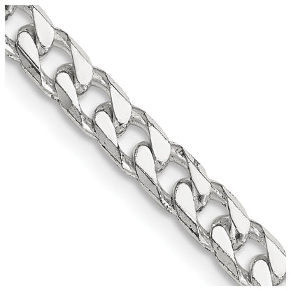 30 Inch Sterling Silver Polished 5mm Curb Chain Necklace