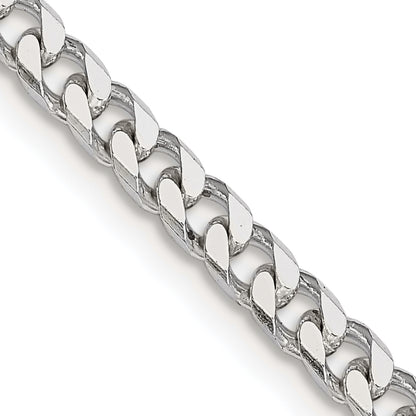 26 Inch Sterling Silver Polished 3.5mm Curb Chain