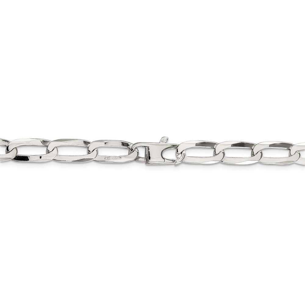 20 Inch Sterling Silver 7.15mm Elongated Open Link Chain