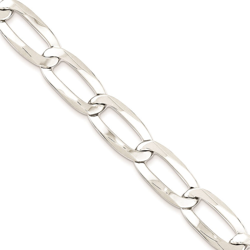 20 Inch Sterling Silver 10.25mm Elongated Open Link Chain