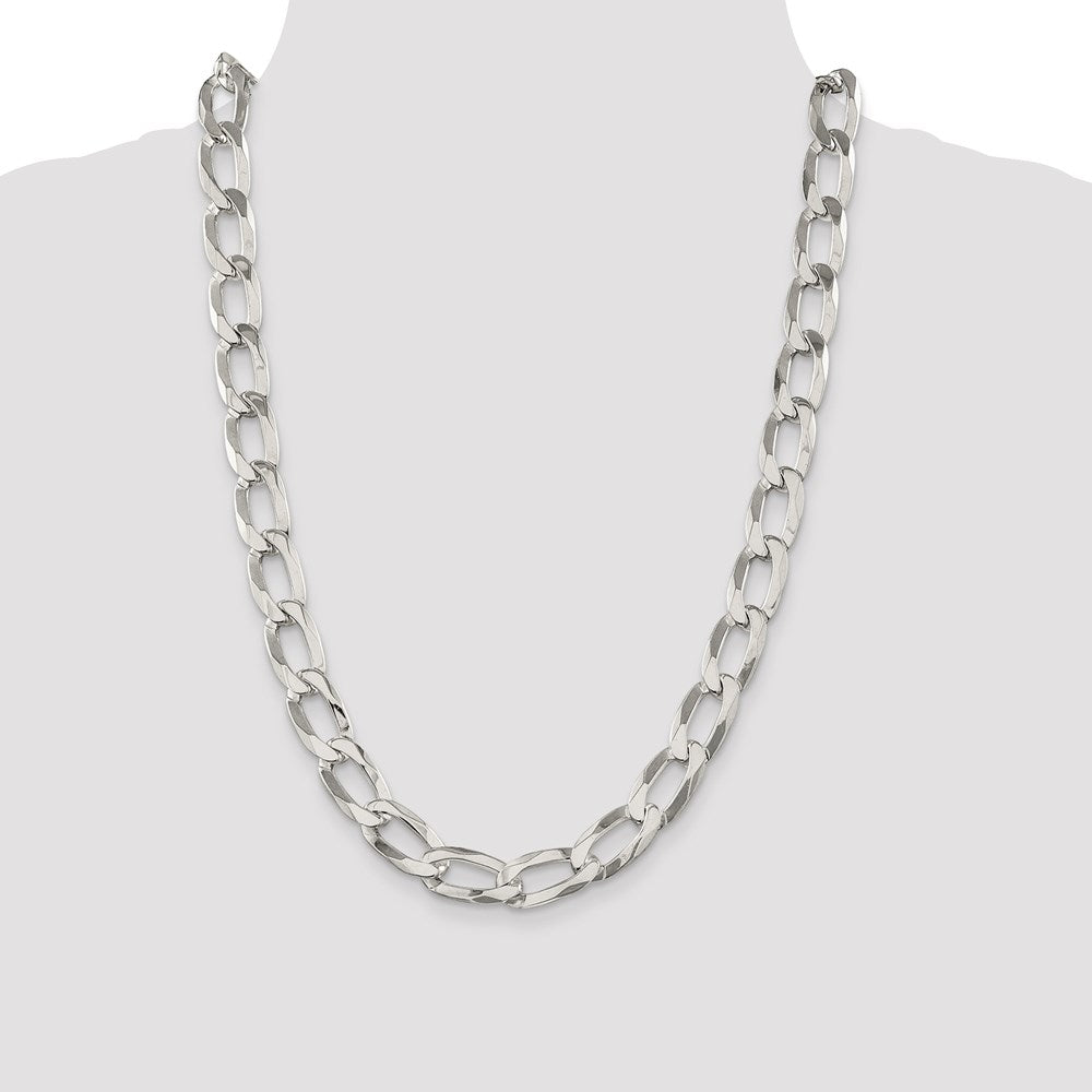 20 Inch Sterling Silver 12.35mm Elongated Open Link Chain