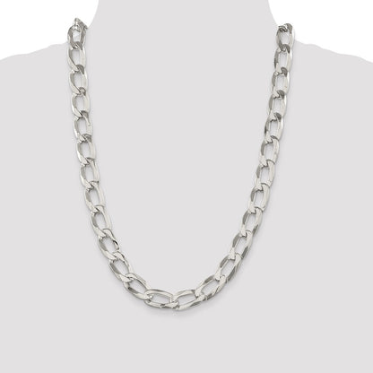 20 Inch Sterling Silver 12.35mm Elongated Open Link Chain