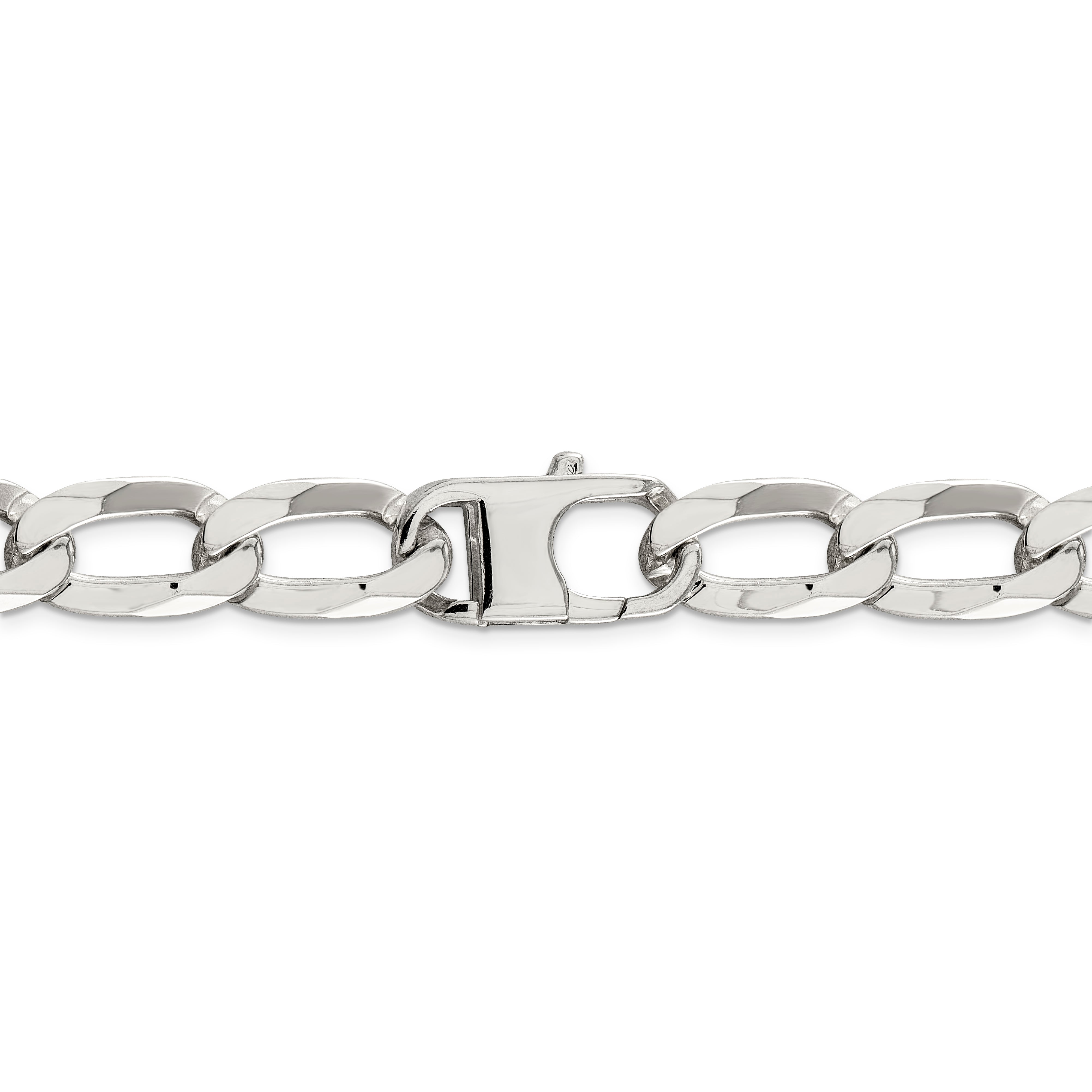 24 Inch Sterling Silver 12.35mm Elongated Open Link Chain