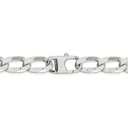 24 Inch Sterling Silver 12.35mm Elongated Open Link Chain