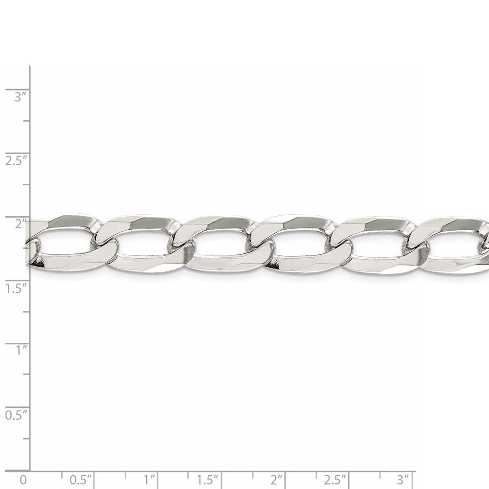 24 Inch Sterling Silver 12.35mm Elongated Open Link Chain