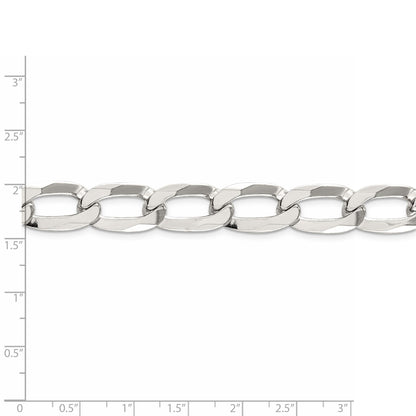 24 Inch Sterling Silver 12.35mm Elongated Open Link Chain