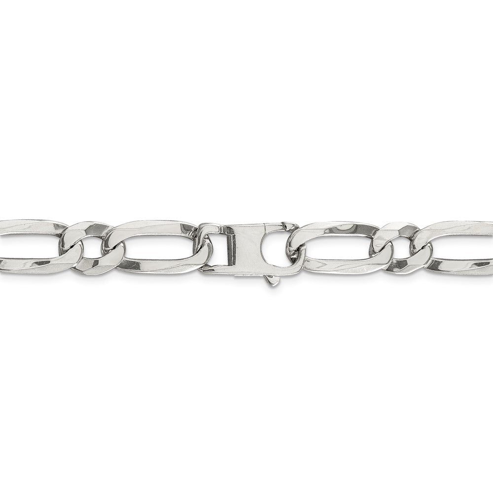 22 Inch Sterling Silver 10mm Elongated 1+1 Open Link Chain