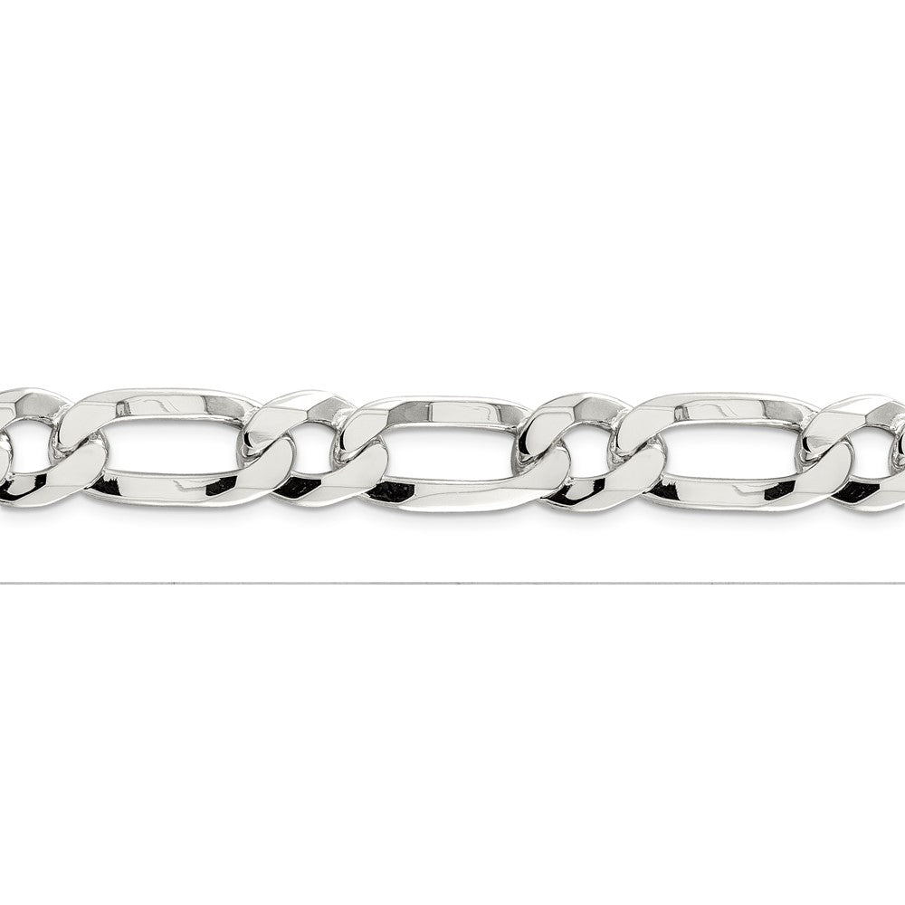 24 Inch Sterling Silver 12.25mm Elongated 1+1 Open Link Chain