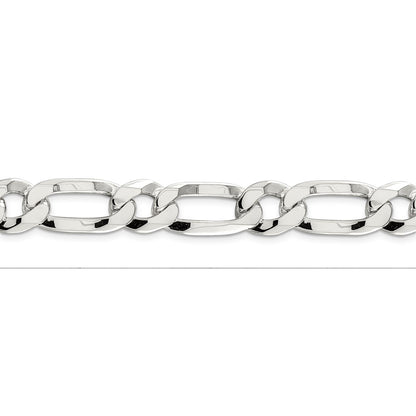 24 Inch Sterling Silver 12.25mm Elongated 1+1 Open Link Chain