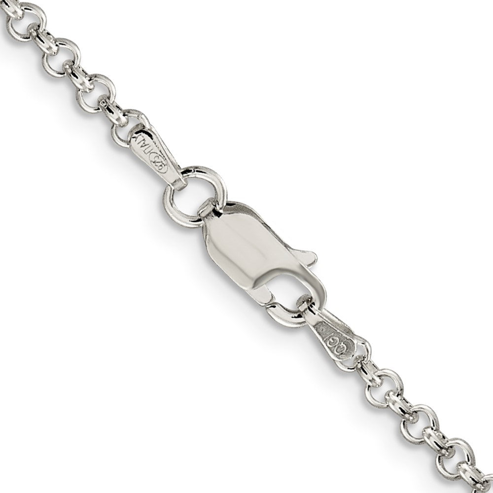 42 Inch Sterling Silver 2.8mm Rolo Chain Necklace
