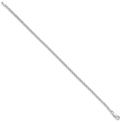 7 Inch Sterling Silver 2.8mm Rolo Chain