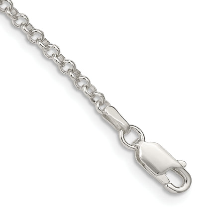 7 Inch Sterling Silver 2.8mm Rolo Chain