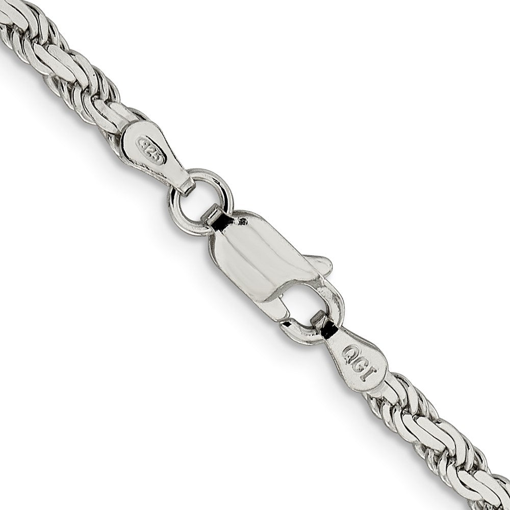 16 Inch Sterling Silver 3.1mm Flat Rope Chain Necklace