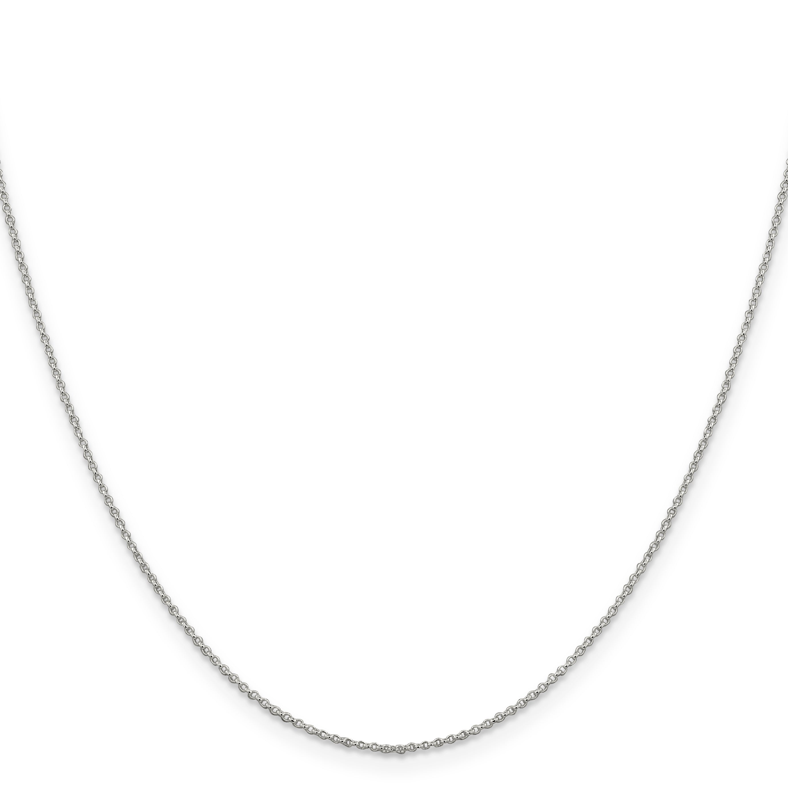 14 Inch Sterling Silver 1.1mm Rolo Chain