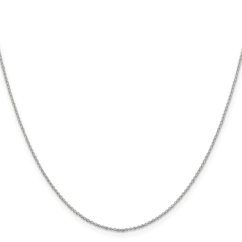 20 Inch Sterling Silver 1.1mm Rolo Chain Necklace