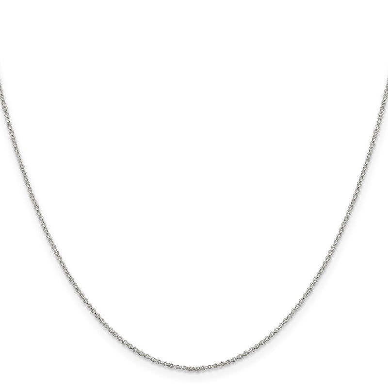 18 Inch Sterling Silver 1.1mm Rolo Chain Necklace
